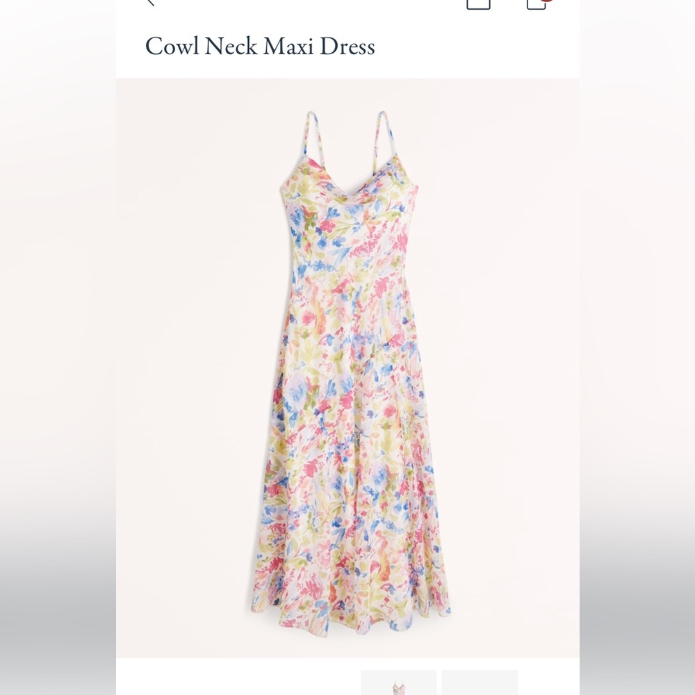 Abercrombie & Fitch Cowl neck Maxi Dress NWT